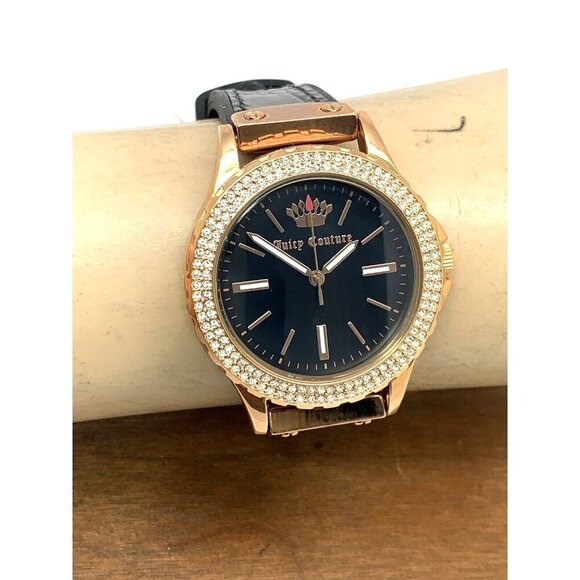 Juicy By Juicy Couture Women\'s Watch JC/1008 Quartz Rose Gold Black Dial 38mm main image 12